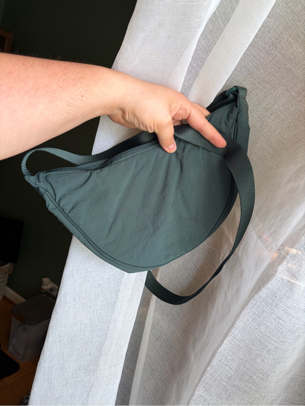 Uniqlo Dark Green Small Cresent Bag